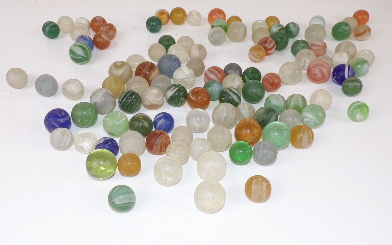 Konvolut alte Glasmurmeln 107 Stück Murmel marbles Konvolut alte Glasmurmeln 107 Stück Murmel marbles