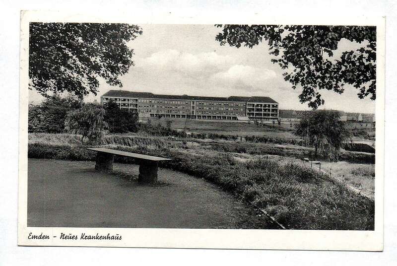 Ak Emden – Neues Krankenhaus 1953