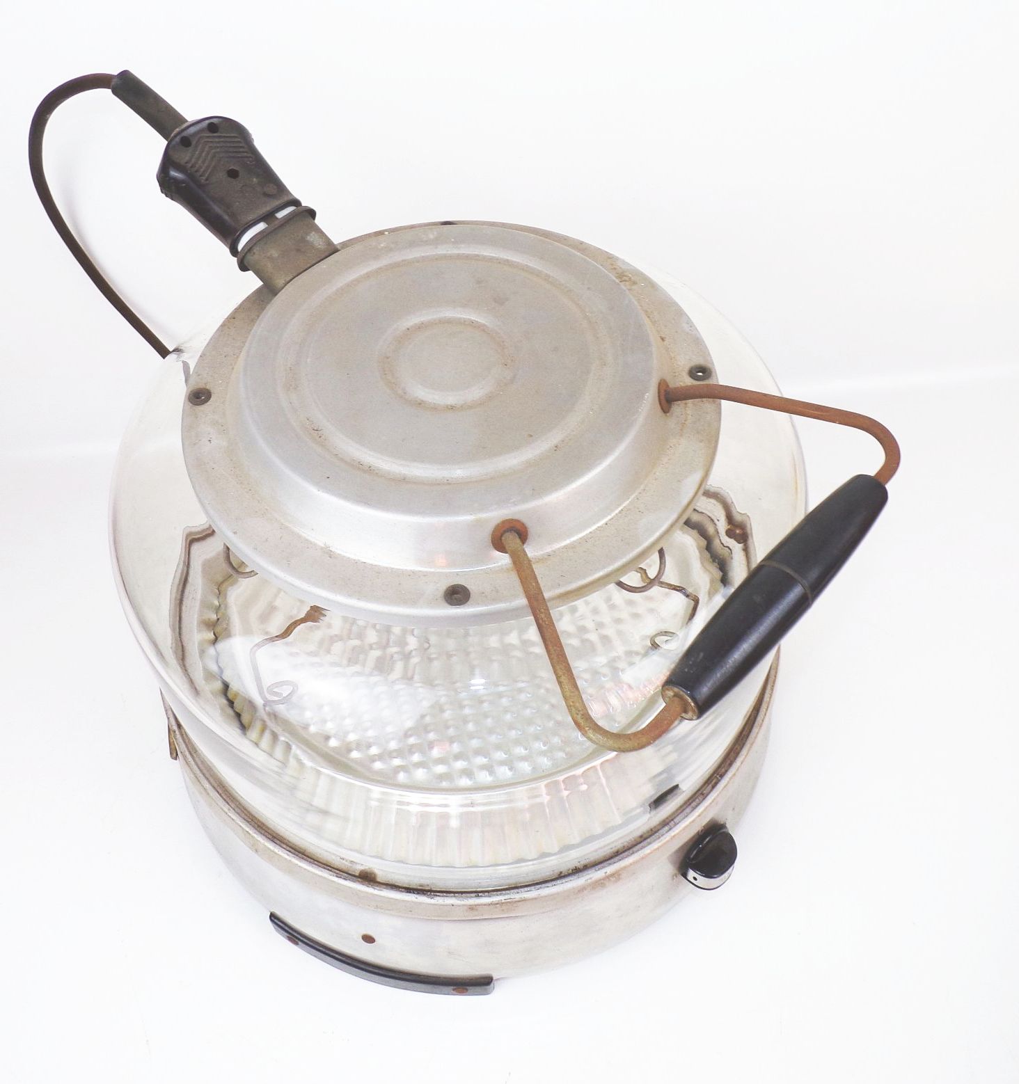 Rönsch Glasherd DDR Backwunder Glasglocke 