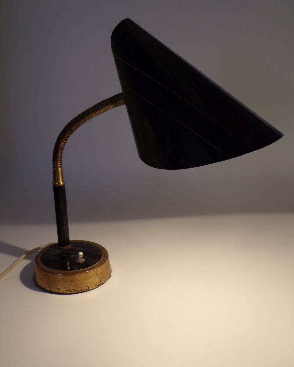Alte Tütenlampe Rockabilly Leuchte E27 Schreibtischlampe true Vintage Design