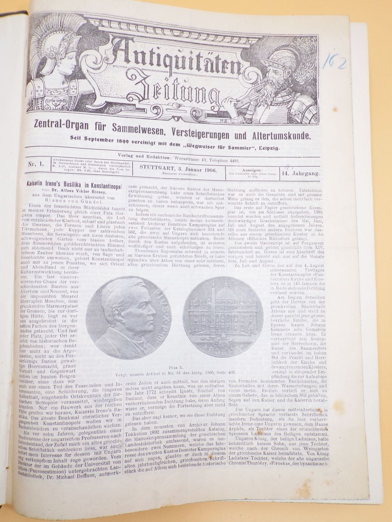 Antiquitäten Zeitung 1906 1907 gebundener Jahrgang Antiquitäten Zeitung 1906 1907 gebundener Jahrgang