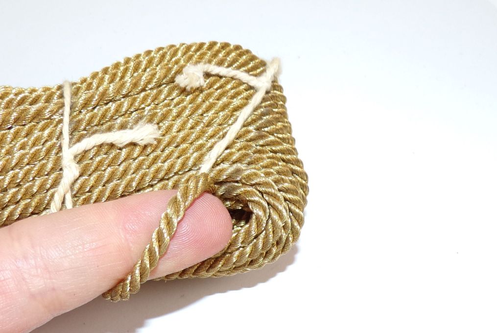 Kordel Atlaskordel Goldkordel Gold Schnur 25 Meter Handarbeit Polsterei Vintage