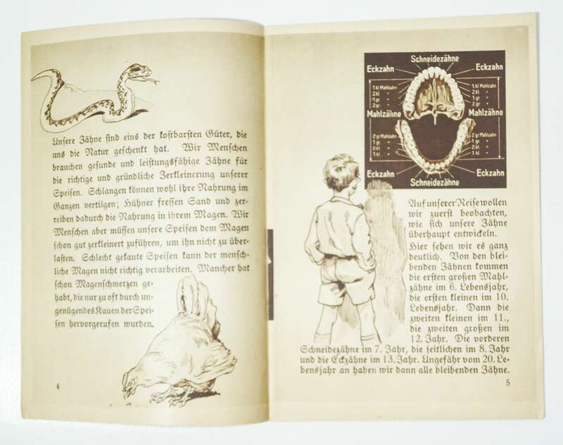 Odol Werbe Heft Eine lehrreiche Reise in das Reich der Zähne 1930er 