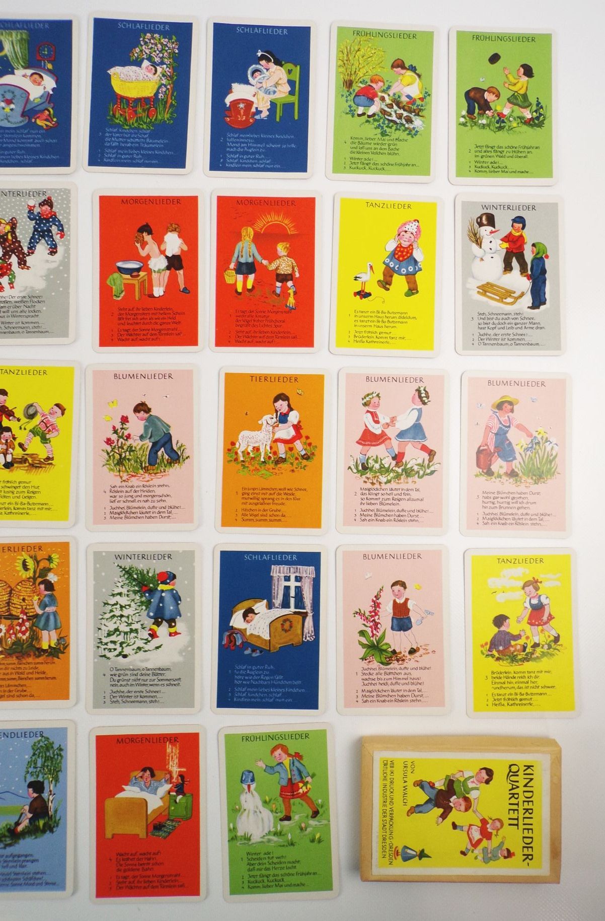 Kinderlieder Quartett von Ursula Walch 1958 Kinderlieder Quartett von Ursula Walch 1958