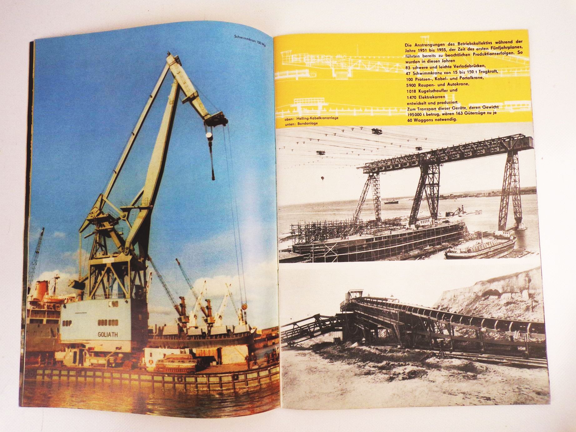 20 Jahre VEB VTA Leipzig TAKRAF 1974 Tagebau Förderanlagen Transportanlagen 20 Jahre VEB VTA Leipzig TAKRAF 1974 Tagebau Förderanlagen Transportanlagen