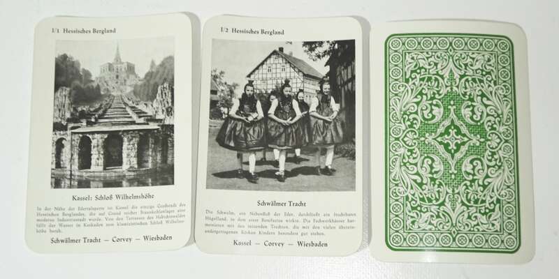 Schmid Deutschland Band II mit Ostpreußen Quartett 1930er Kartenspiel