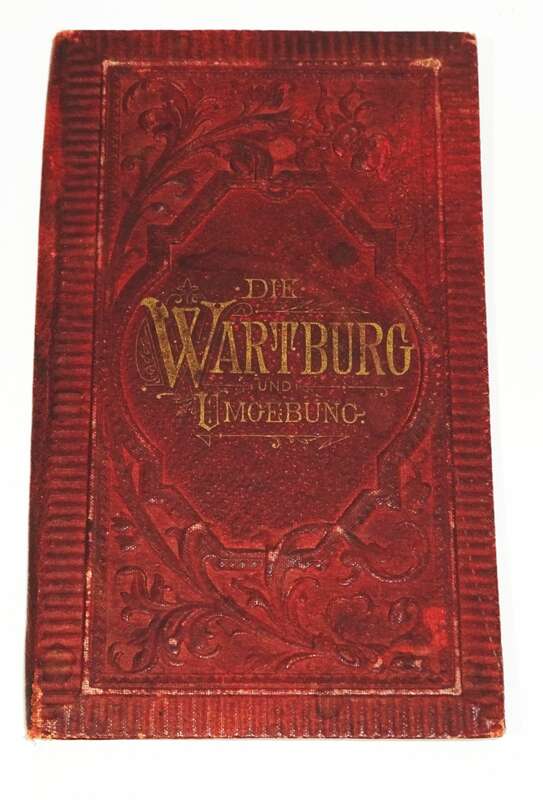 Leporello Die Wartburg und Umgebung Ansichten 1890er Lithos