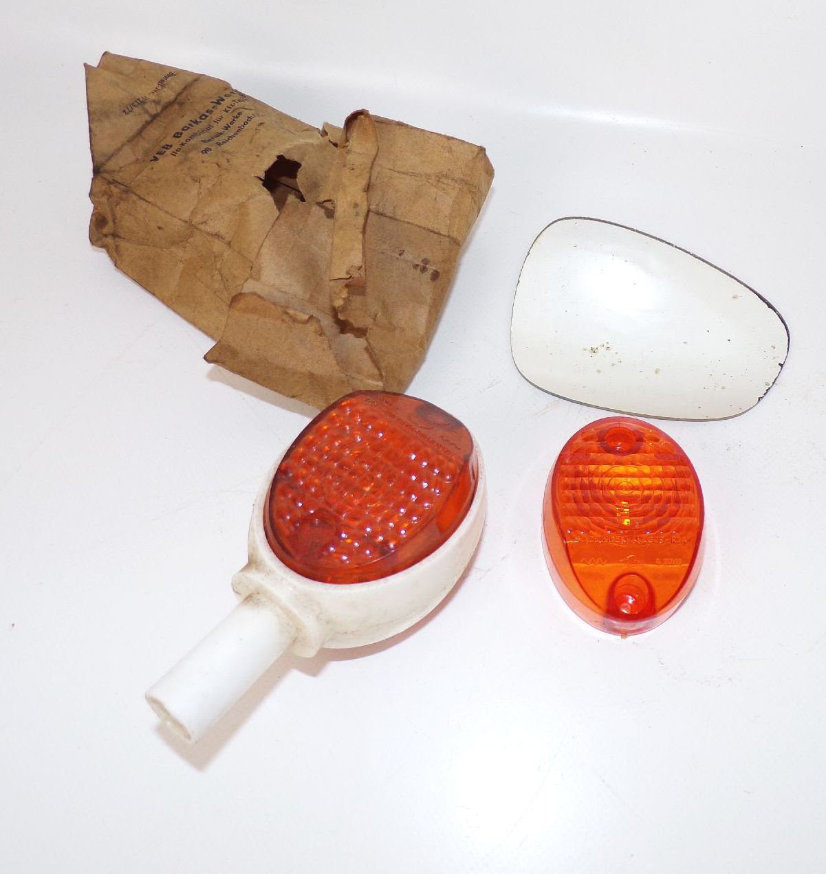 Simson Schwalbe Seitenblinker Spiegelglas Ersatzteile 