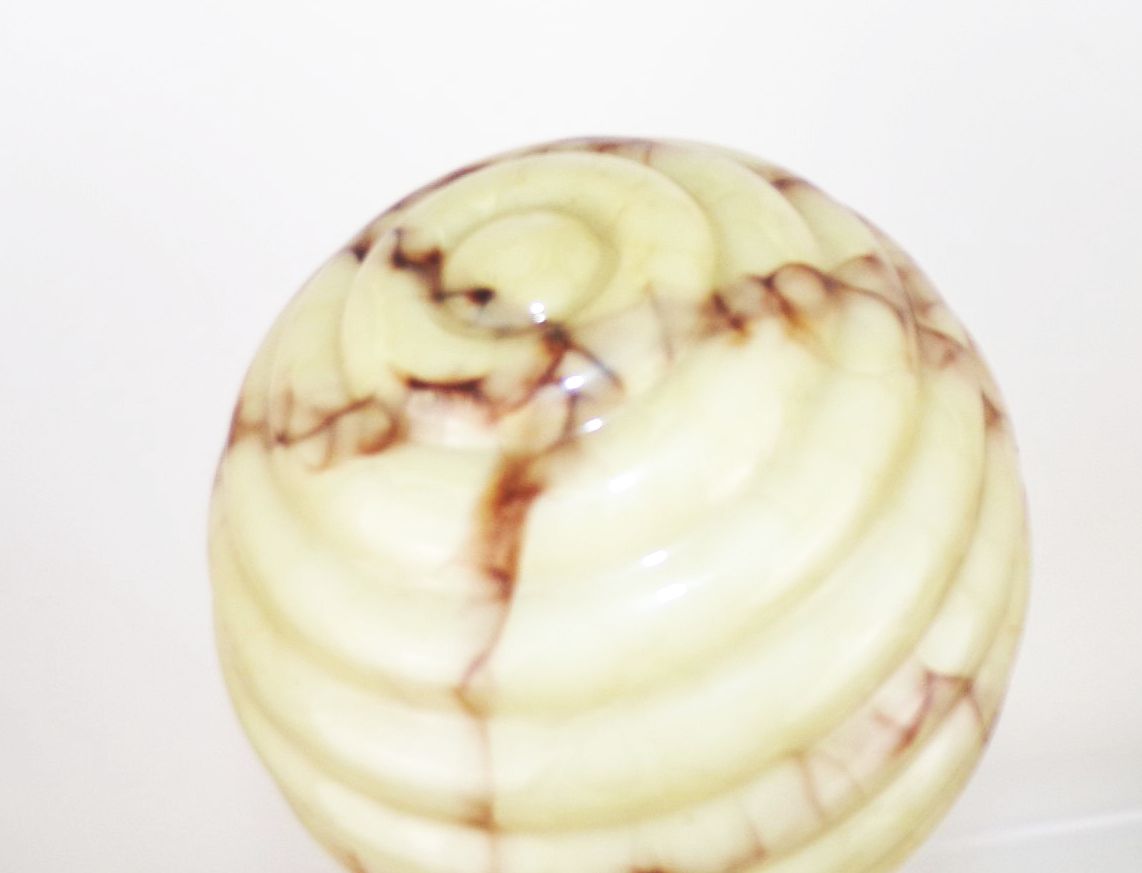 Alte Lampe Art Deco Deckenleuchte Marmor Design 1930 er Vintage Kugelleuchte 