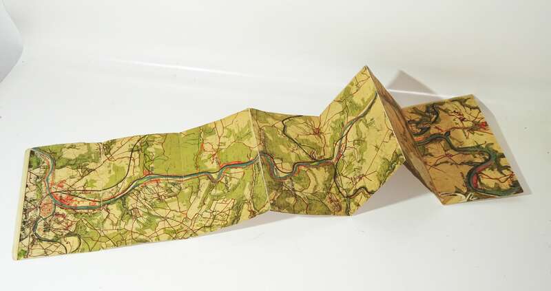 Prospekt Belgische Staatseisenbahn Die Maas von Namur bis Givet 1911 Belgien 