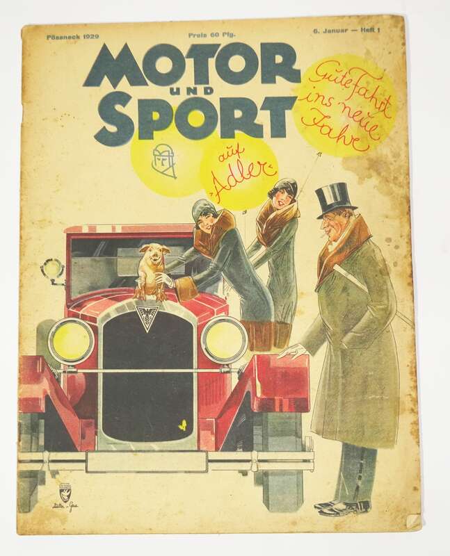 Motor und Sport Heft Heft 1 1929 Helden des Motorsports Norton 500ccm Osram 