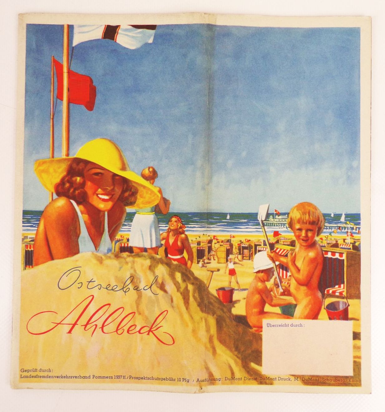 Altes Reiseprospekt Ostseebad Ahlbeck 1937
