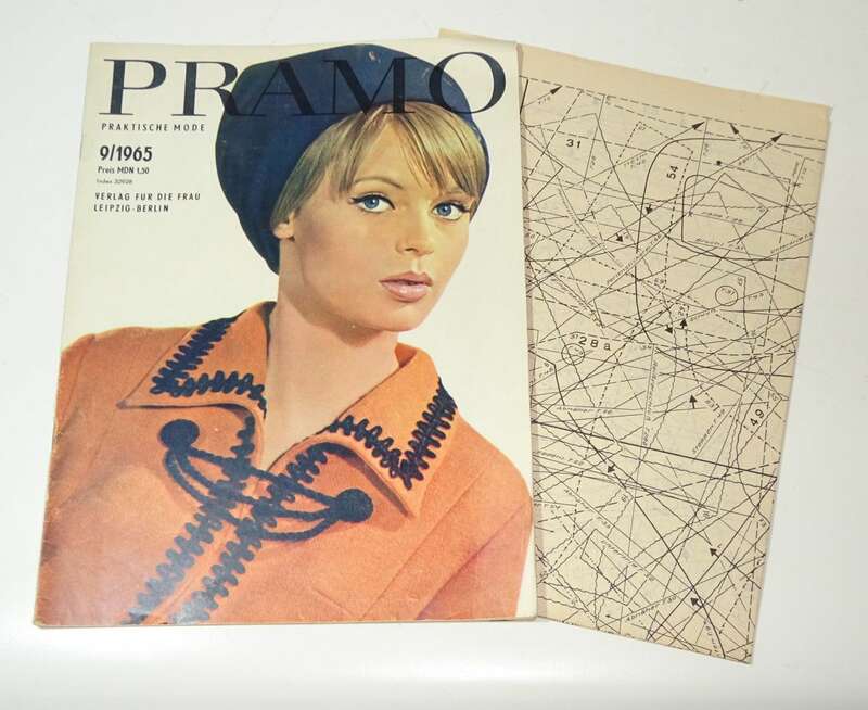 DDR Zeitschrift Pramo 9 1965 Schnittmuster vintage Mode
