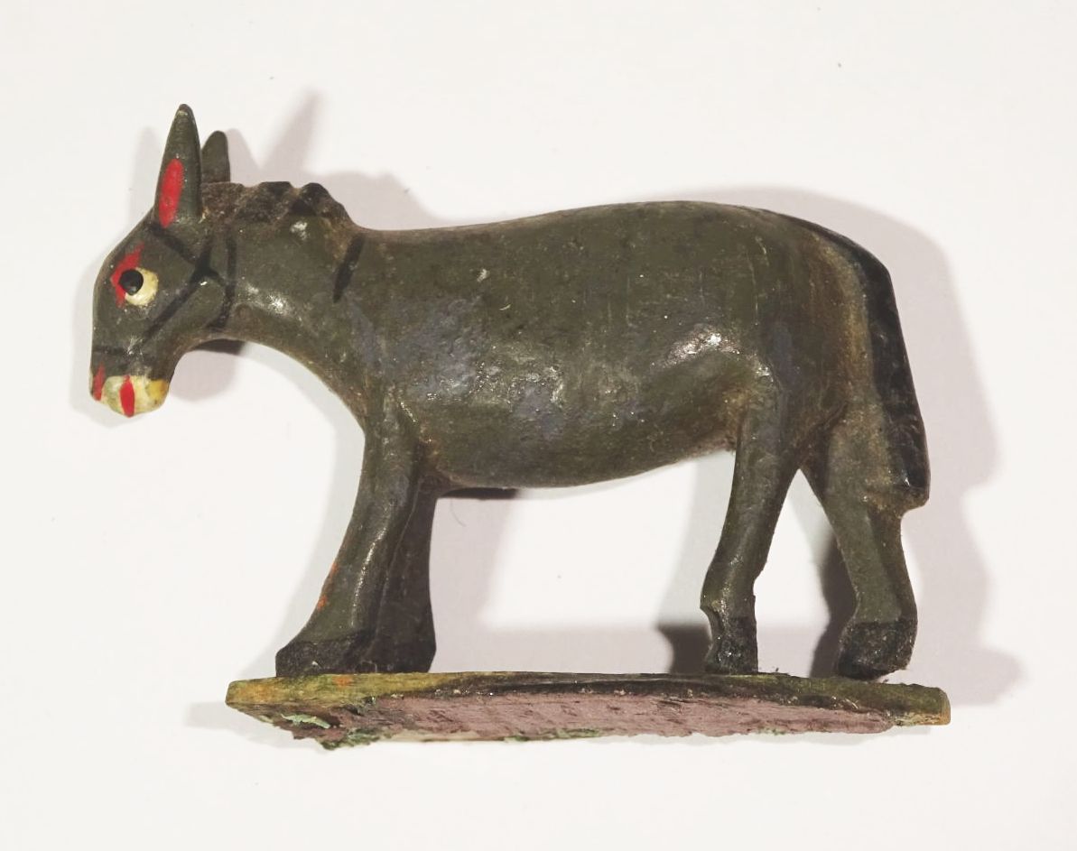 Grulich Krippenfigur Maria Josef Jesuskind Esel Kuh Weihnachten 