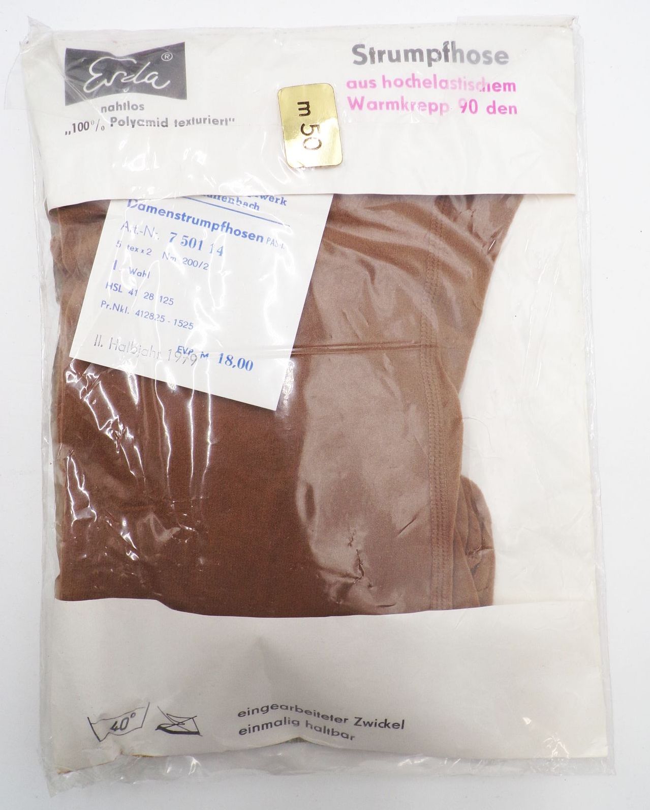 Esda Strumpfhose M50 Feinstrumpfhose DDR Unbenutzt NOS