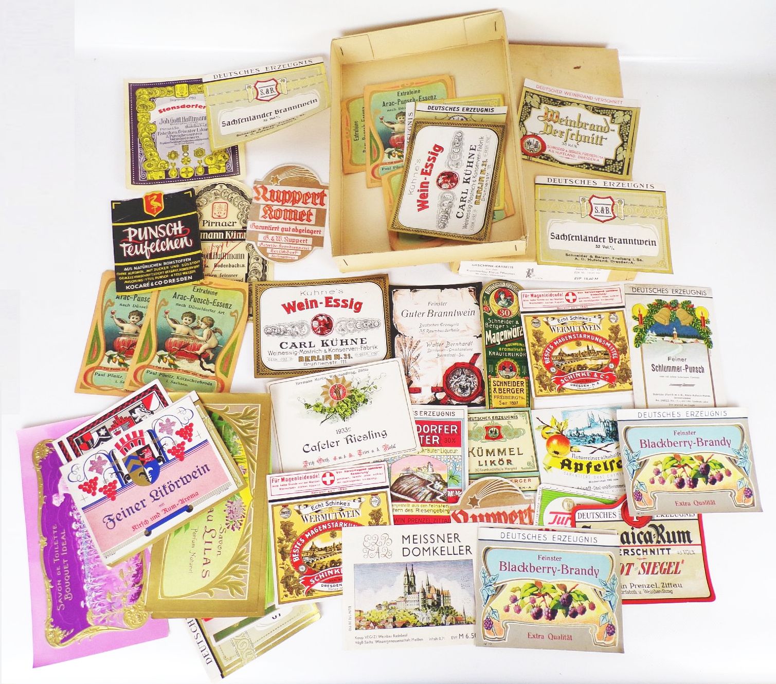 Alte Spirituosen Etiketten Seife Konvolut Litho Chromolitho Likör Alte Spirituosen Etiketten Seife Konvolut Litho Chromolitho Likör