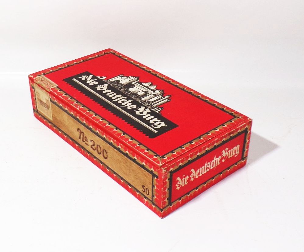 Alte Zigarrenkiste Die Deutsche Burg 1930er Sammler Deko 