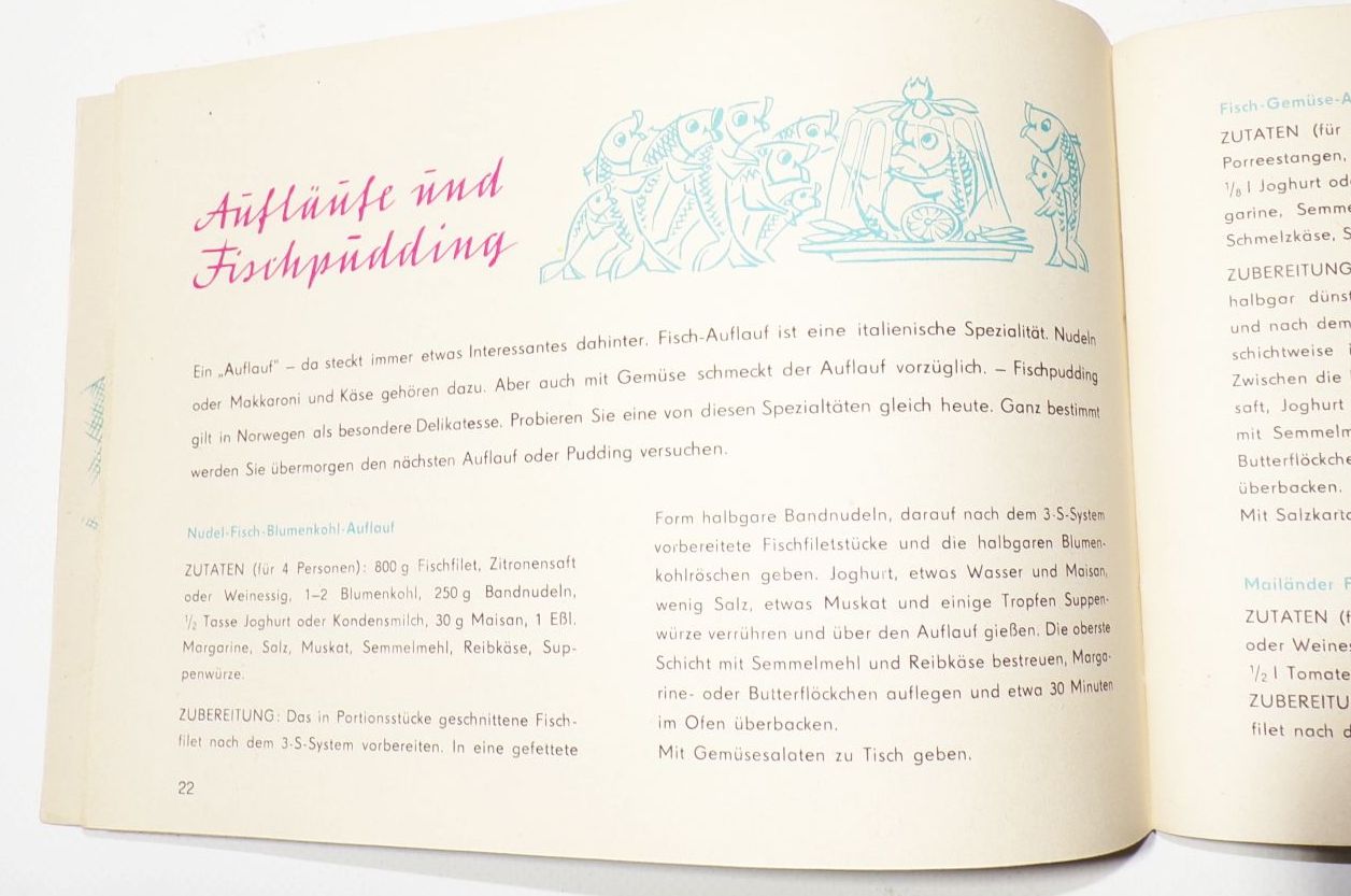 DDR Lebensmittel Hefte Fischgerichte Fachliteratur Essen 