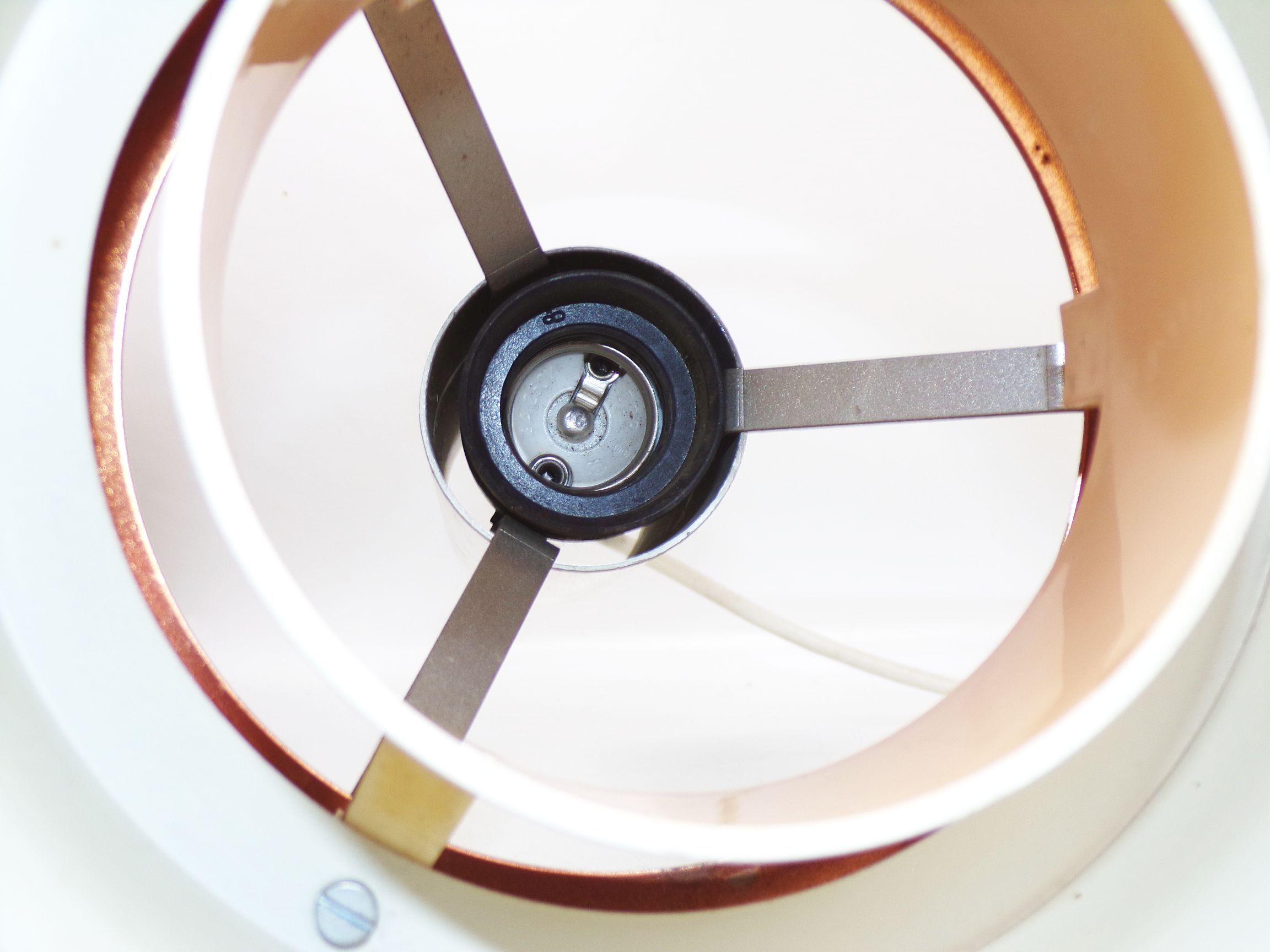 DDR Deckenleuchte Kupfer Optik Space Age 70er Jahre Deko Lampe