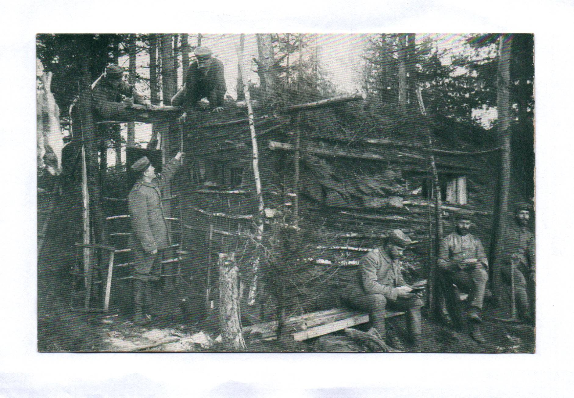 Feldpostkarte Ak Blockhaus im Argonnerwald Feldpostkarte Ak Blockhaus im Argonnerwald