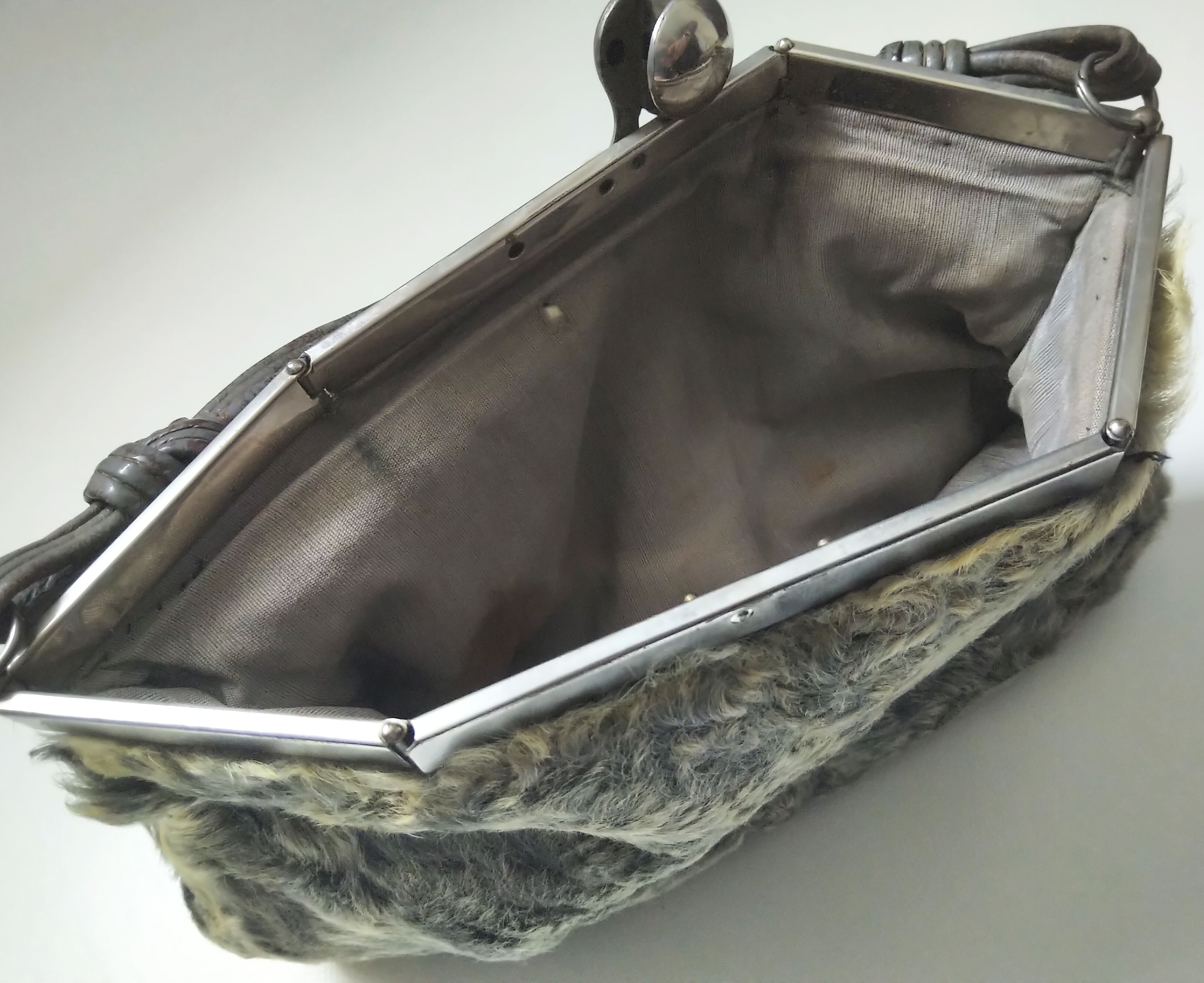 Handtasche Fell klein Vintage Original alte Tasche Handtasche Fell klein Vintage Original alte Tasche