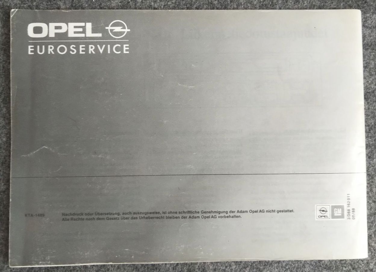 Alte Gebrauchsanweisung Opel Radio SC 202 Autoradio Alte Gebrauchsanweisung Opel Radio SC 202 Autoradio