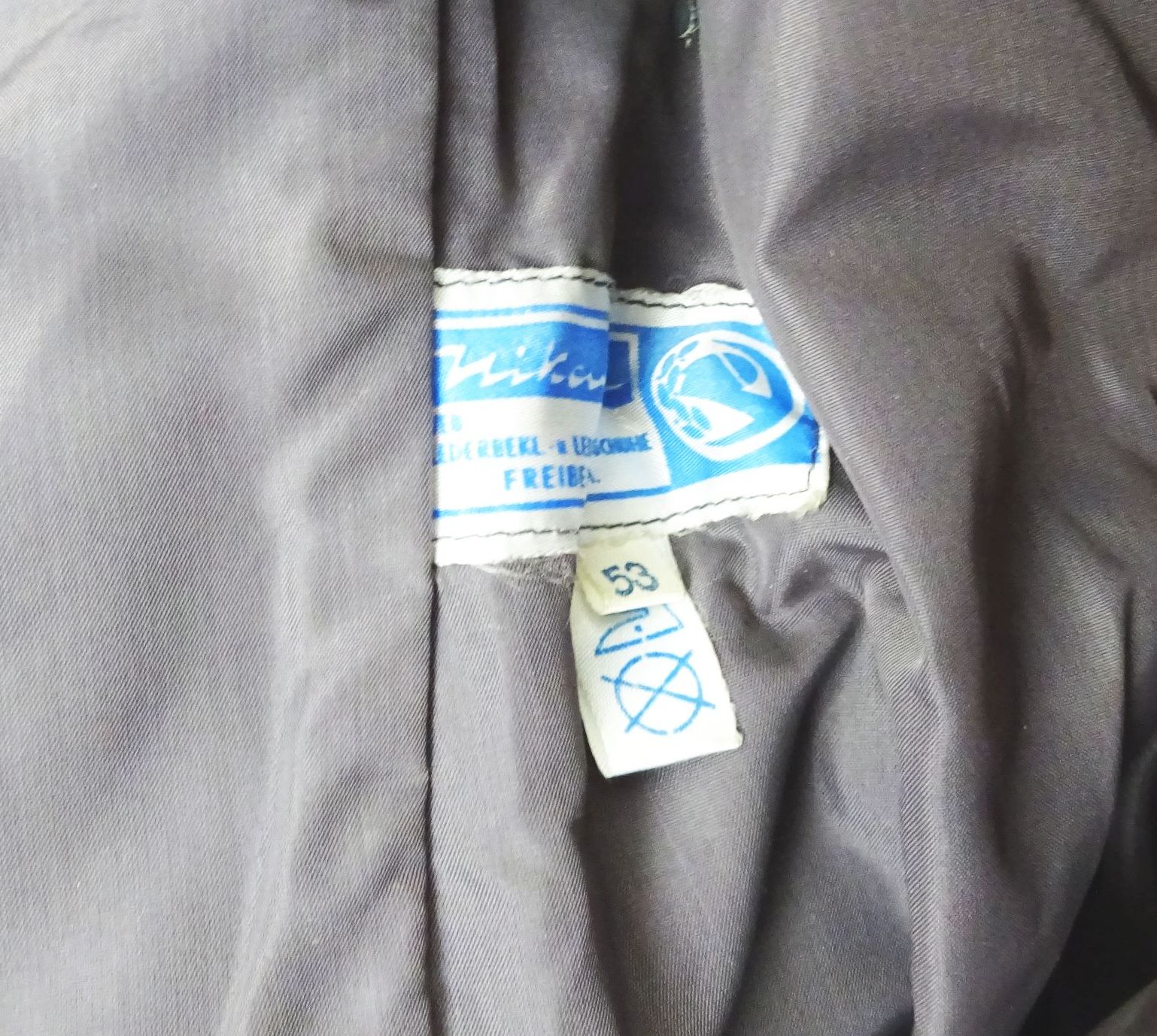 DDR Herren Mantel Ledermantel Größe 53 Nikartor Grau Vintage DDR Herren Mantel Ledermantel Größe 53 Nikartor Grau Vintage