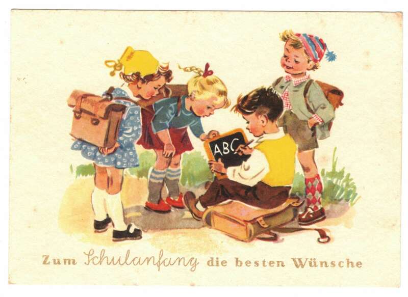 Ak Hanna Roth Schaberschul ABC Schützen 1959 DDR Schulanfang