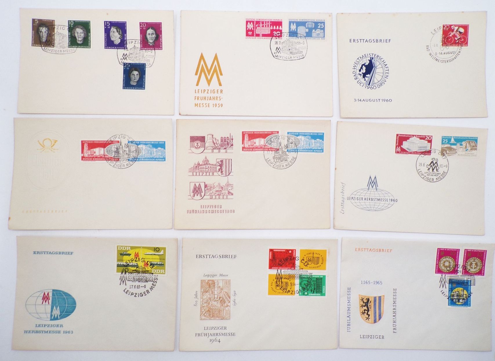 Konvolut DDR Ersttagsbriefe 1954 bis 1991 FDC Konvolut DDR Ersttagsbriefe 1954 bis 1991 FDC