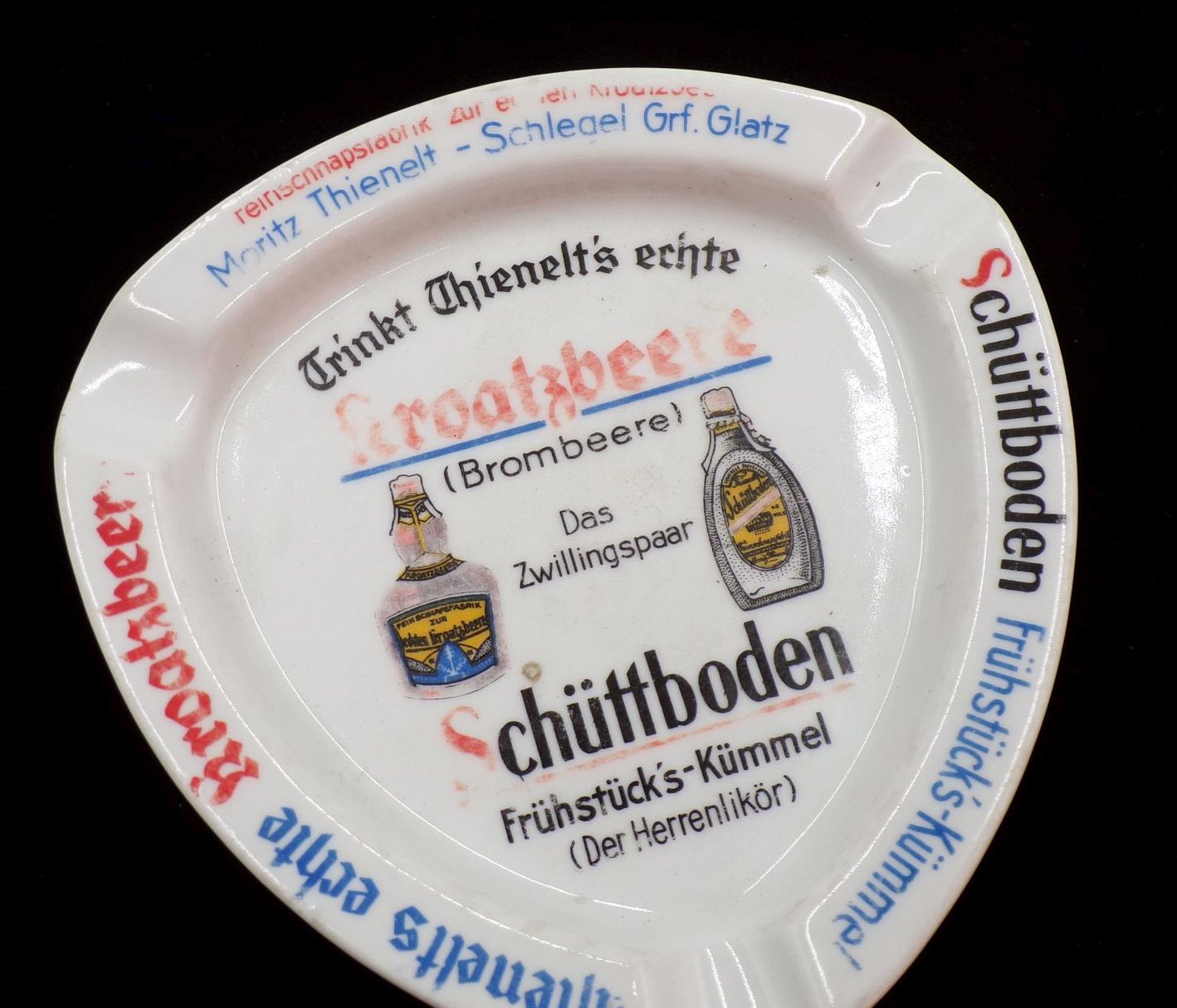 Alter Aschenbecher Thienelt Schlegel Grafschaft Glatz Schlesien Kroatzbeere 