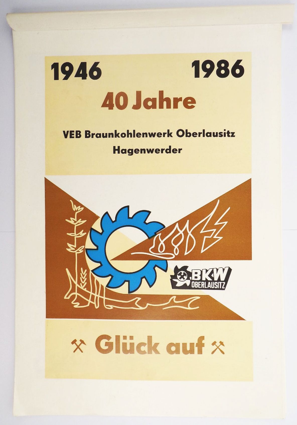 DDR Kalender VEB Braunkohlenwerk Hagenwerder 1986 BKW Oberlausitz 