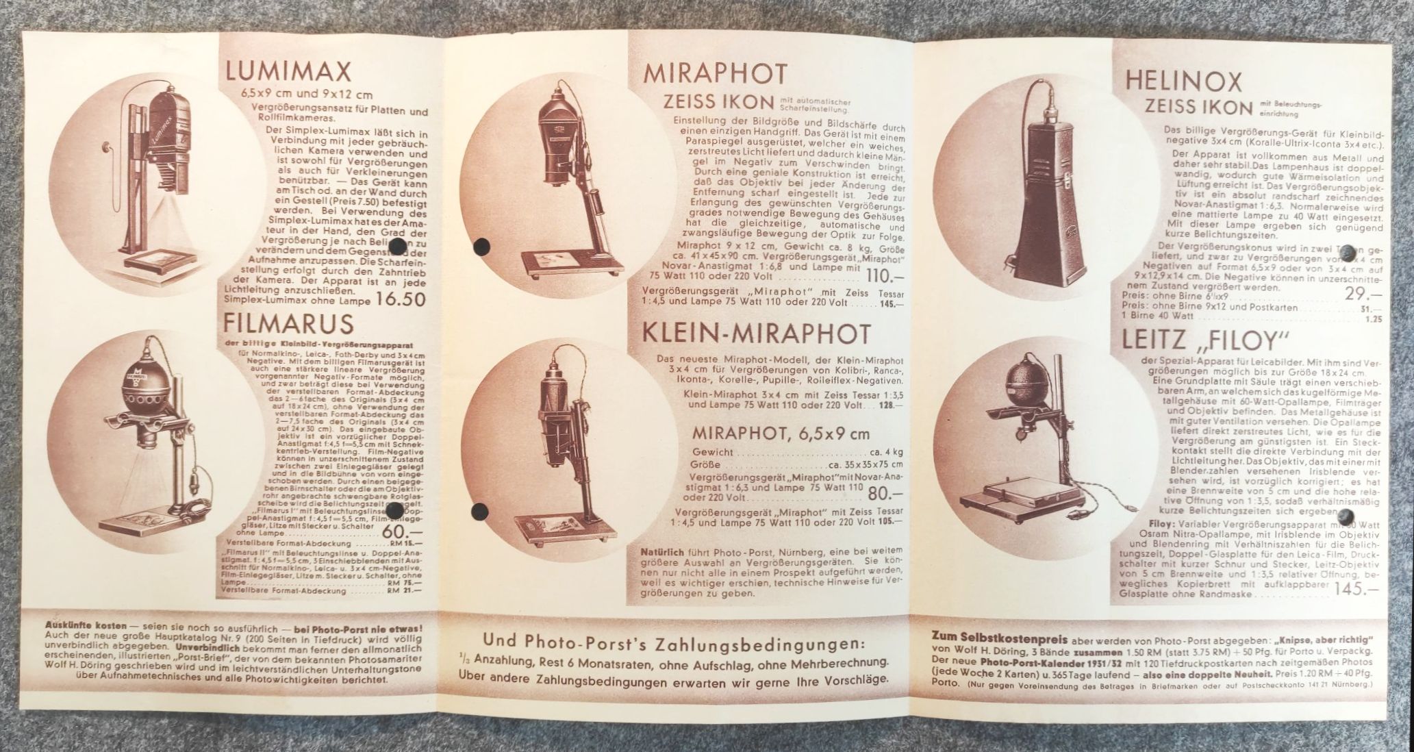 Prospekt Grössere Bilder grössere Freude Photo Porst Nürnberg