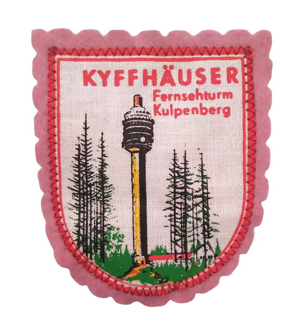 DDR Aufnäher Kyffhäuser Fernsehturm Kulpenberg patch DDR Aufnäher Kyffhäuser Fernsehturm Kulpenberg patch