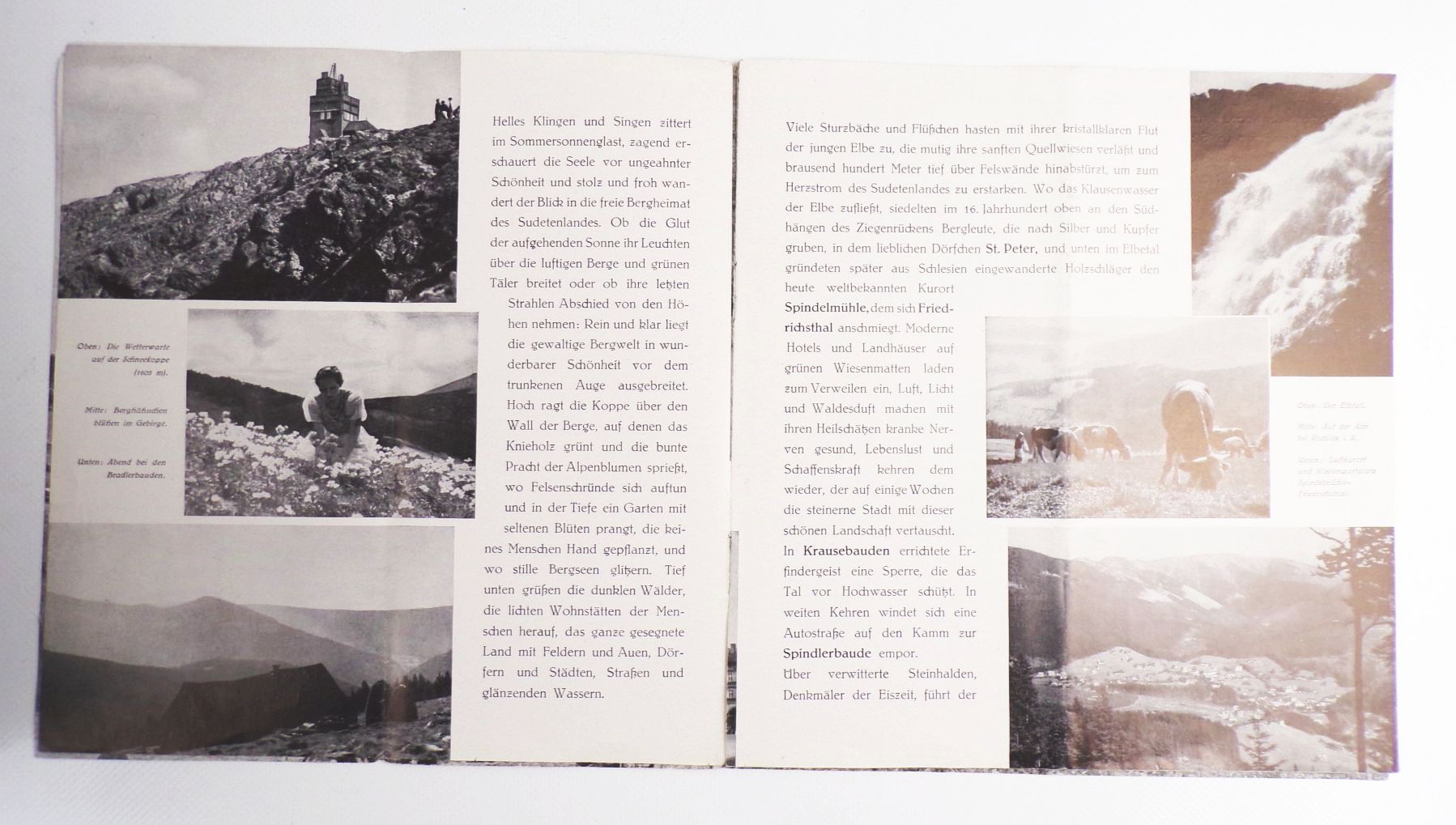 Sudetendeutsches Riesengebirge 1939 Reiseprospekt 