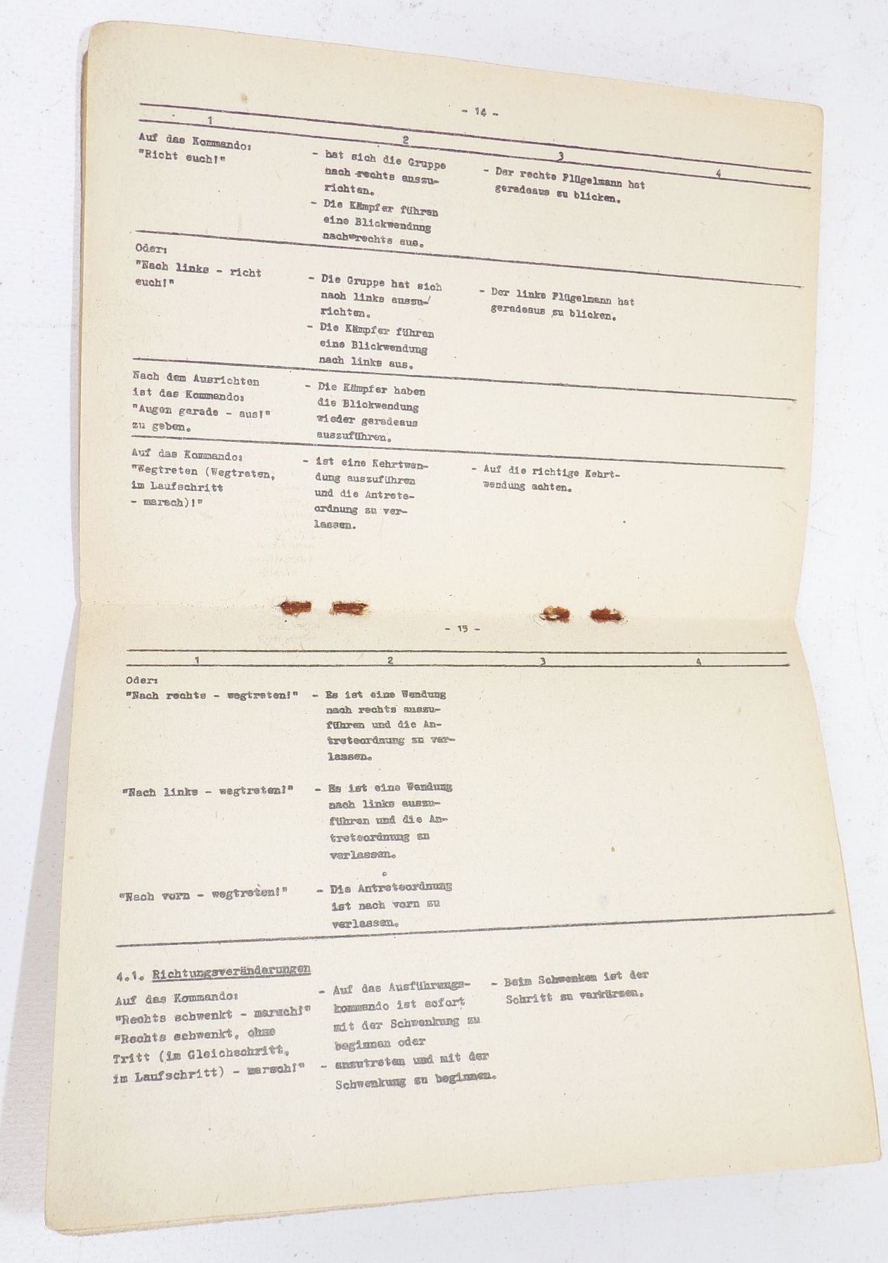 Zentralschule Kampfgruppe Ernst Thälmann Schmerwitz 1975 Kommandotafel