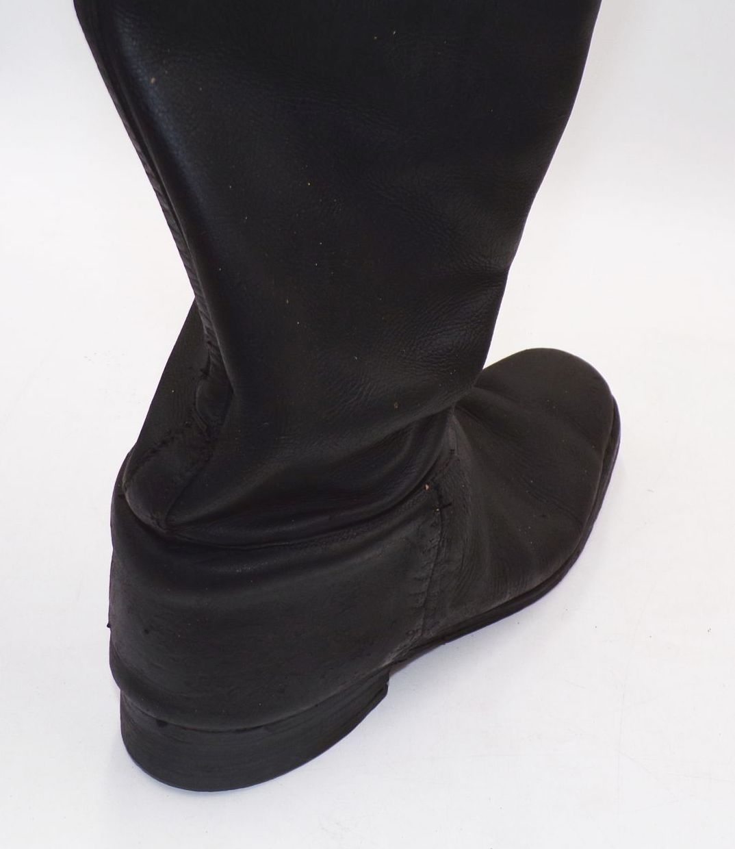 Alte Hassia Reiterstiefel Schwarz Lederstiefel Stiefel Größe 42 