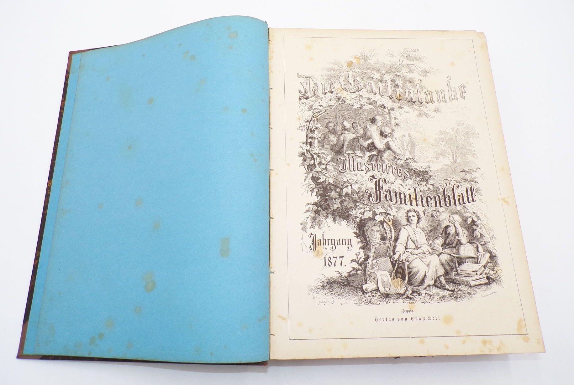 Alte Gartenlaube 1877 kompletter Jahrgang Illustriertes Familienblatt Buch 