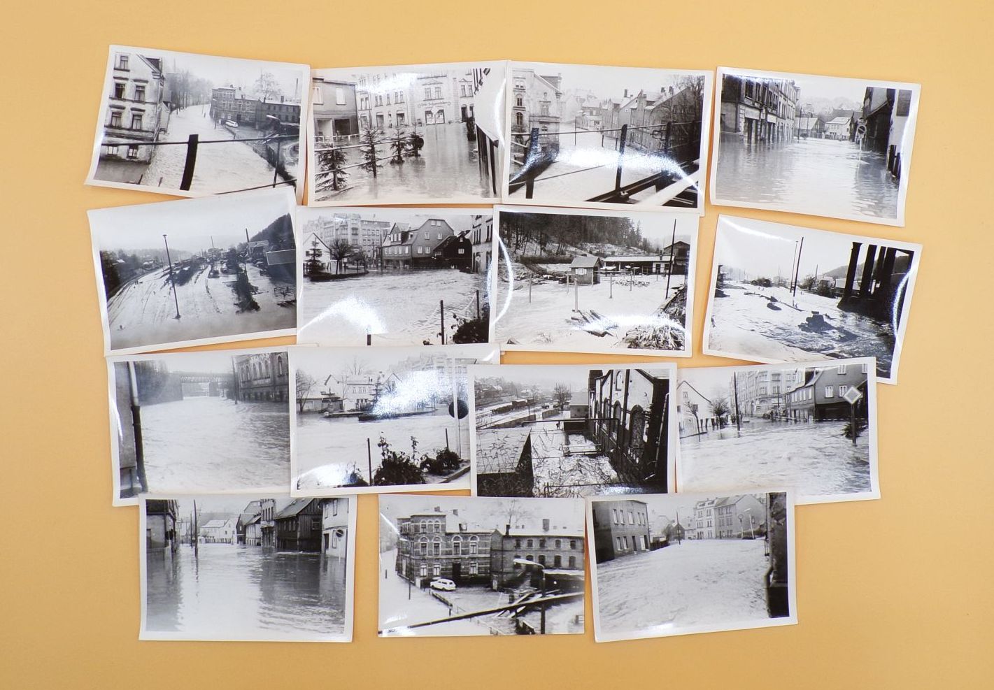 Foto Konvolut Hochwasser wohl Klingenthal DDR 