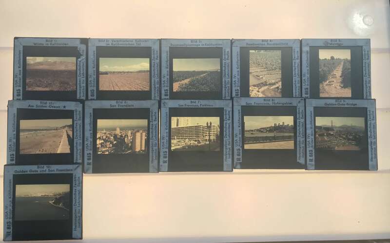 Foto Lehrmaterial Glasdias Länder Lehrmittel Sowjetunion DDR Deutschland Dias