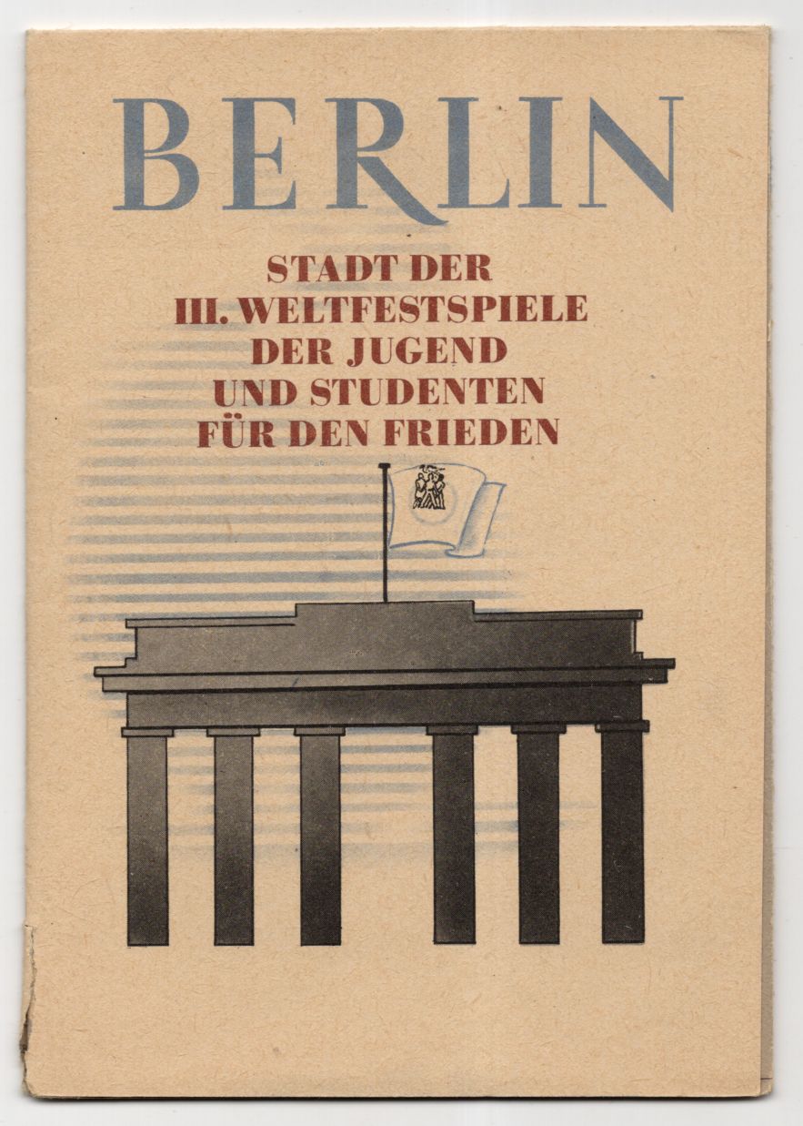 Plan Berlin Stadt der III Weltfestspiele der Jugend und Studenten für den Frieden 