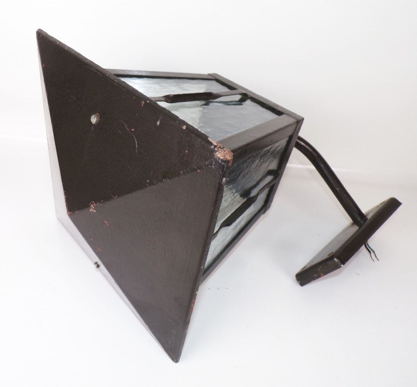 Wandleuchte Laterne Gartenlampe E27 Schwarz Vintage 