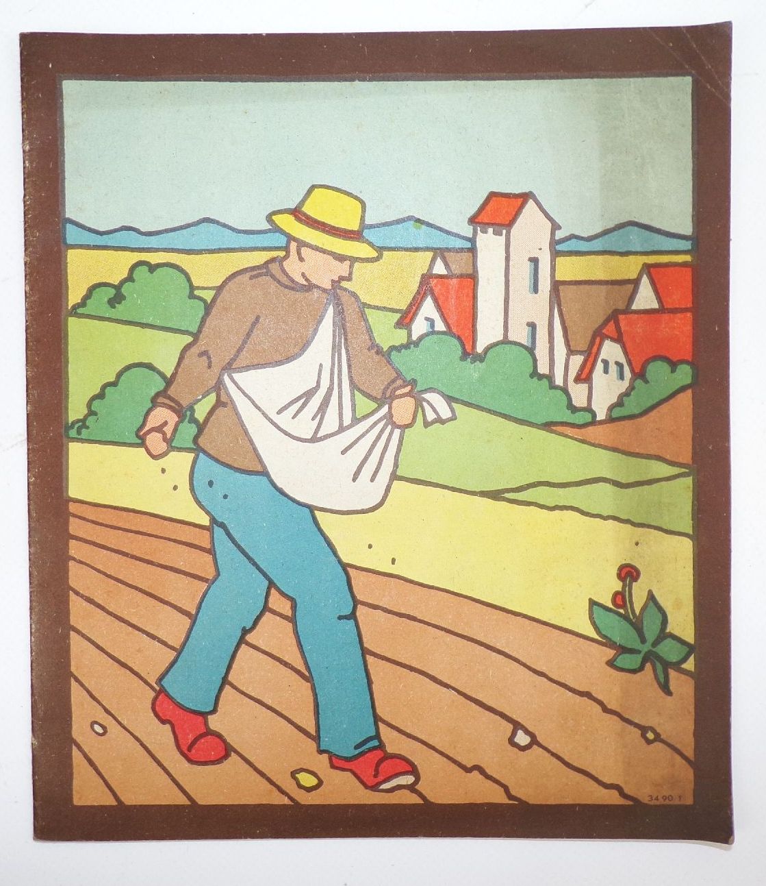 Altes Malbuch Bauer Landwirtschaft 