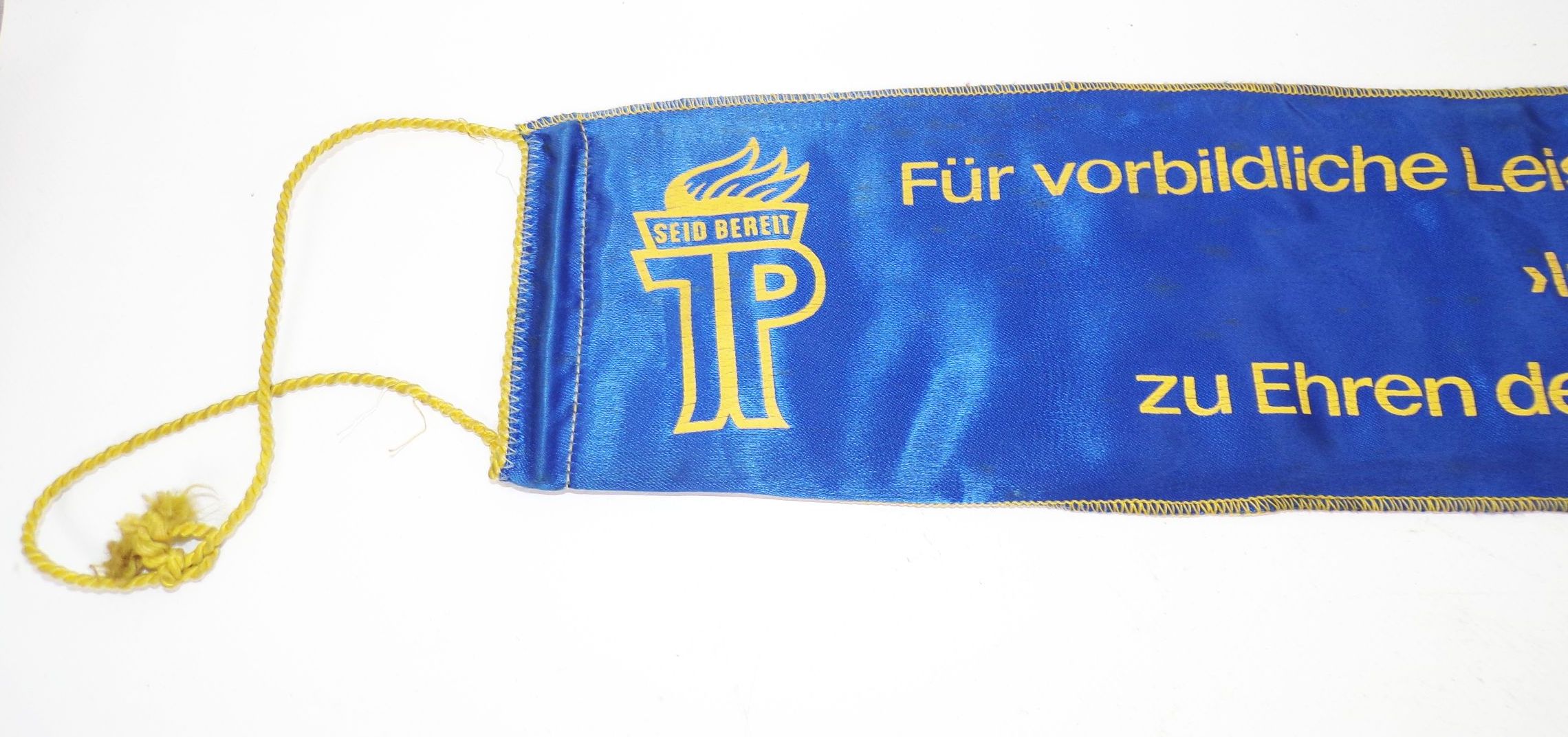 Junge Pioniere Schärpe Wimpel Vorbildliche Leistung IX Parteitag der SED 