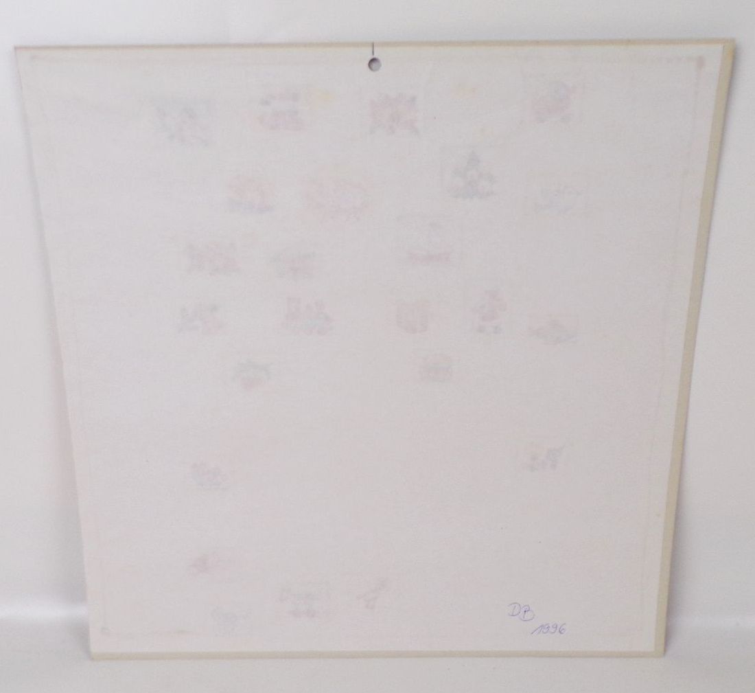 Alter Adventskalender Lang Weihnachtsmann Musikanten 1996 Glitzer 