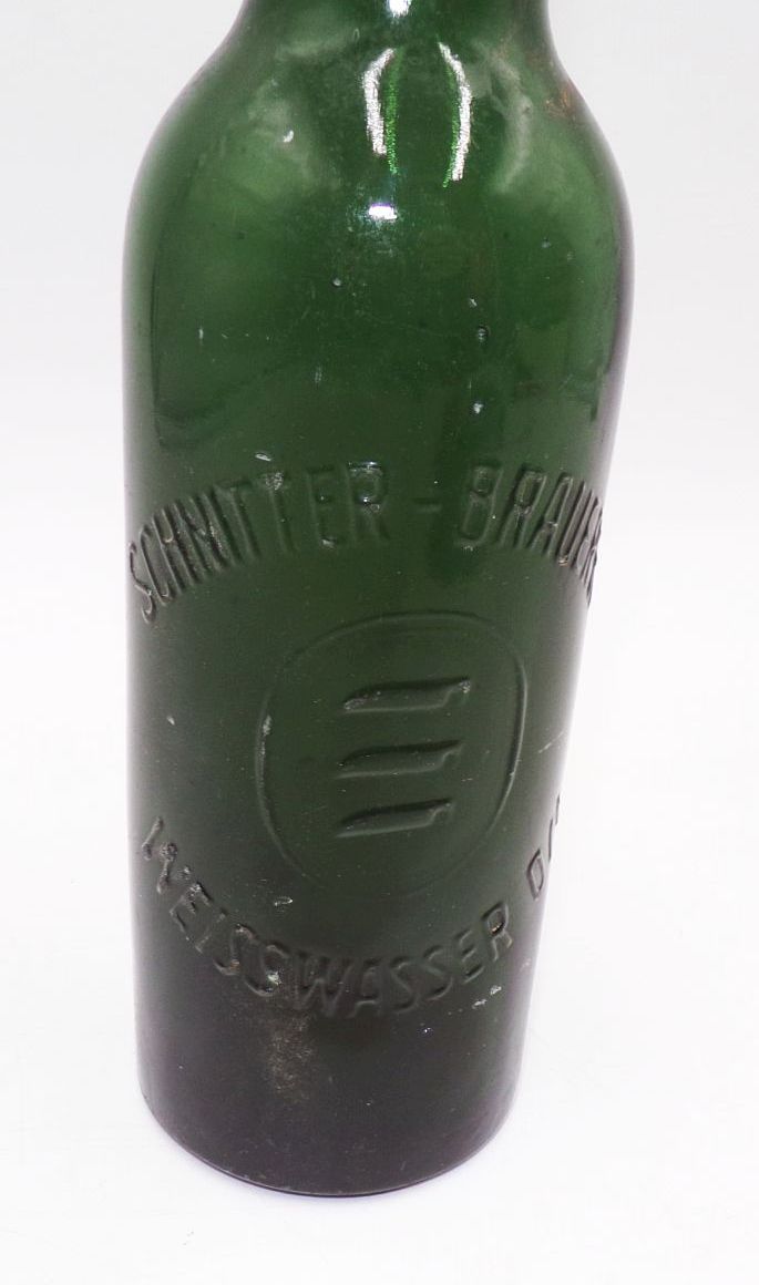 Alte Bierflasche Schnitter Brauerei Weisswasser Oberlausitz 