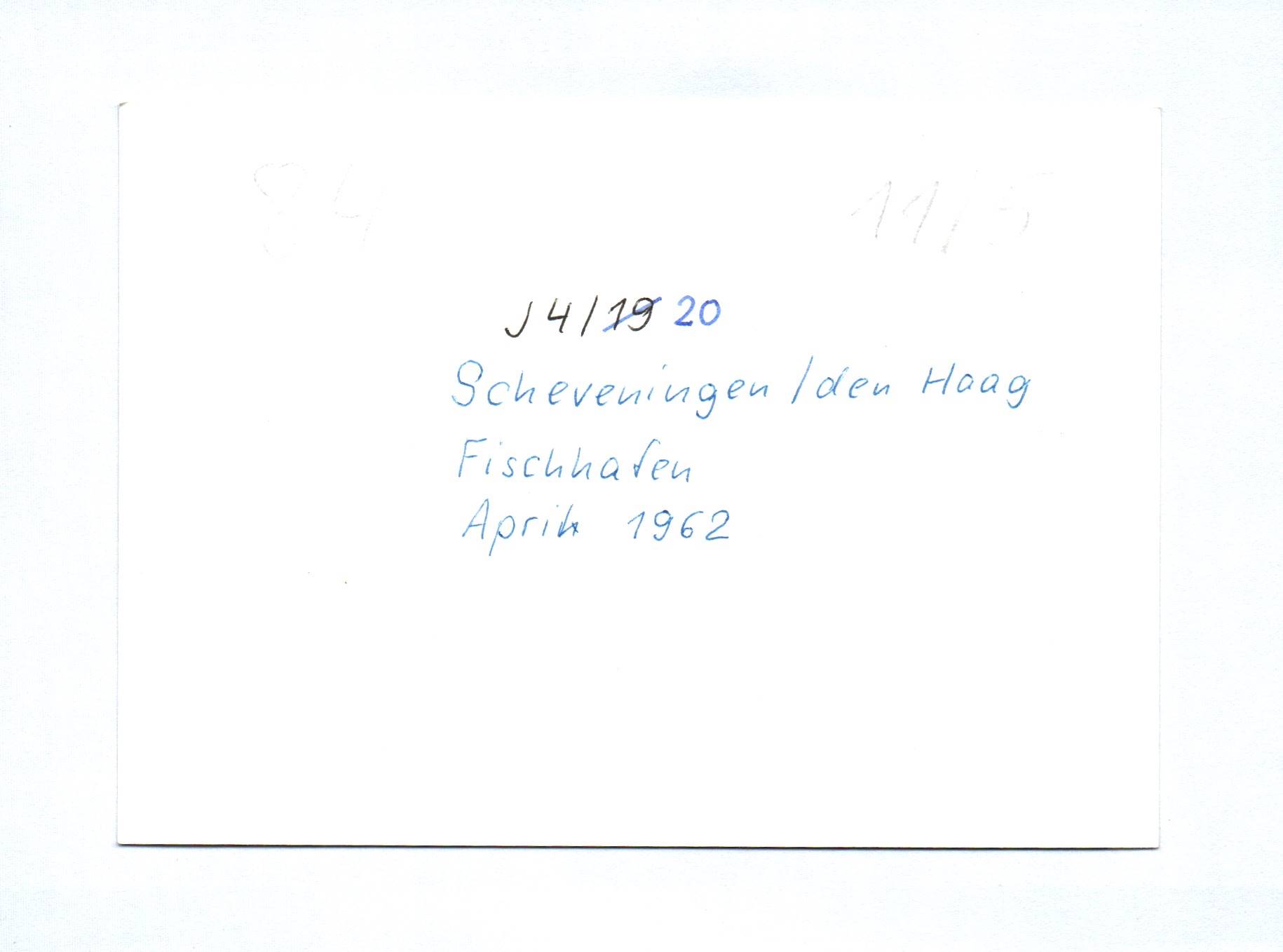 5x Foto den Haag Scheveningen Hafen einlaufender Fischdampfer 1962