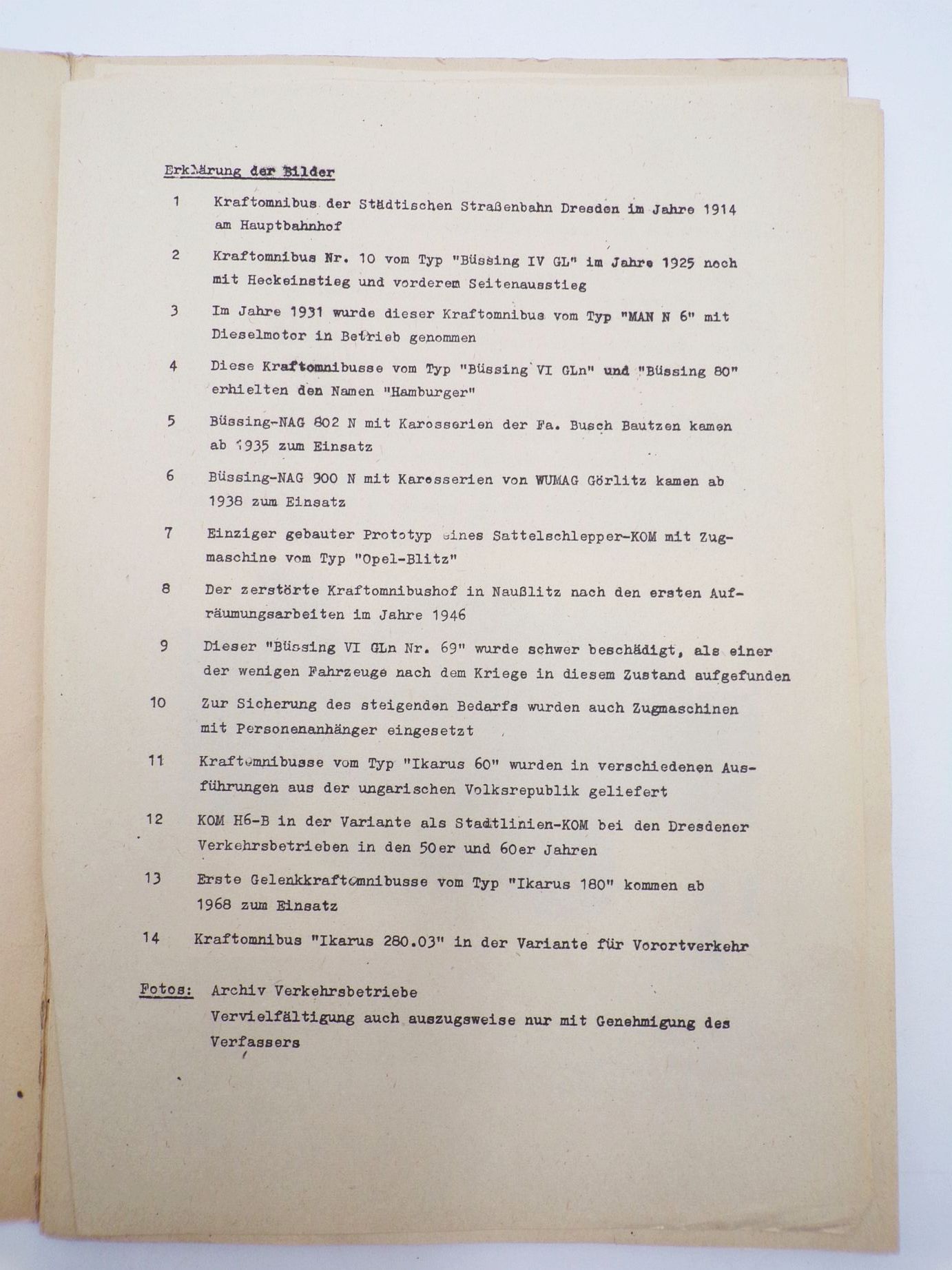 75 Jahre Omnibus Verkehr in Dresden 1989 Fotos 