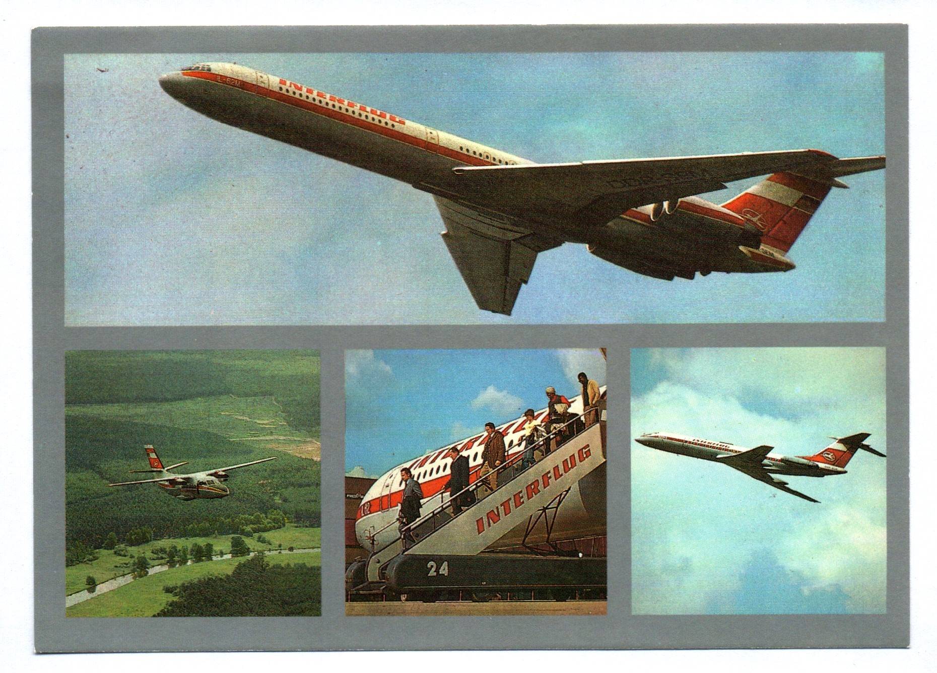 Ak Interflug DDR Flugzeug IL-62M Ak Interflug DDR Flugzeug IL-62M