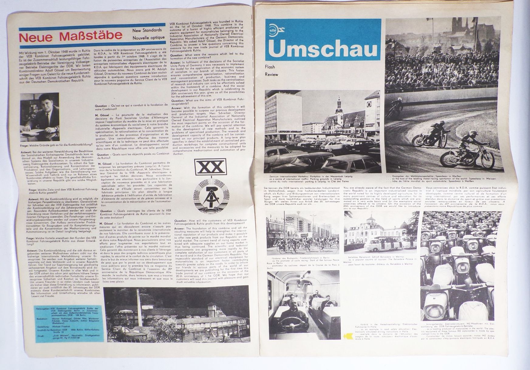 Fer Aktuell Verkehrsmagazin 1969 Ruhla DDR Zeitung