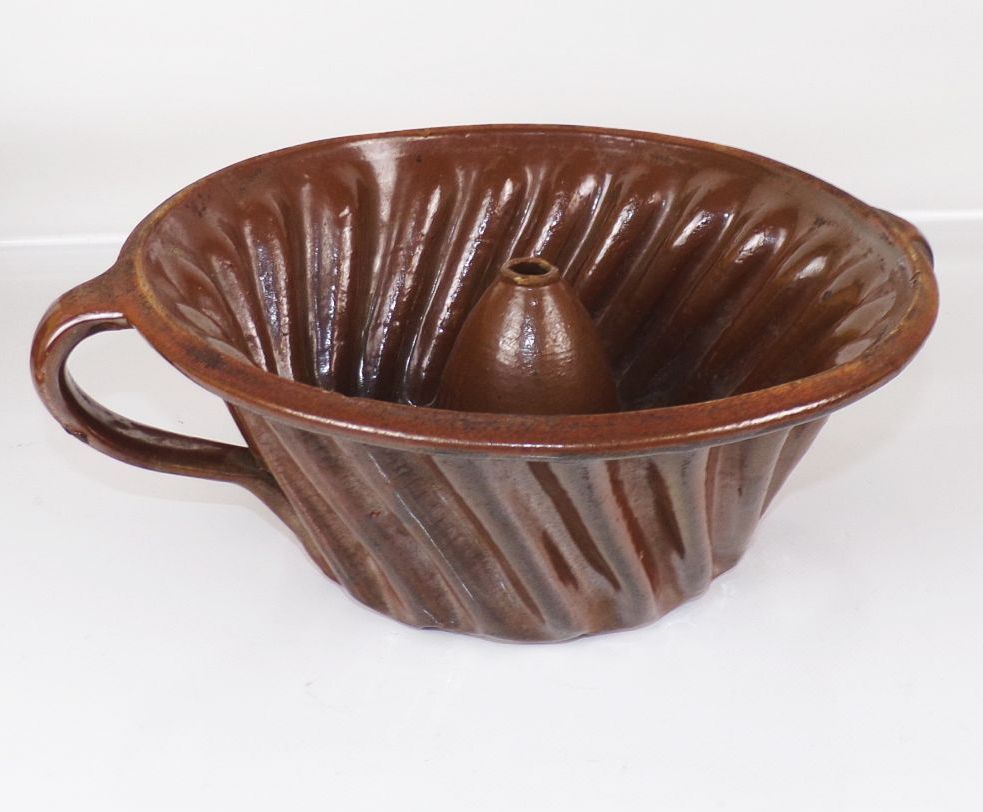 Alte Bachformen Keramik Gugelhupf Form Landhaus Deko 3 Stück